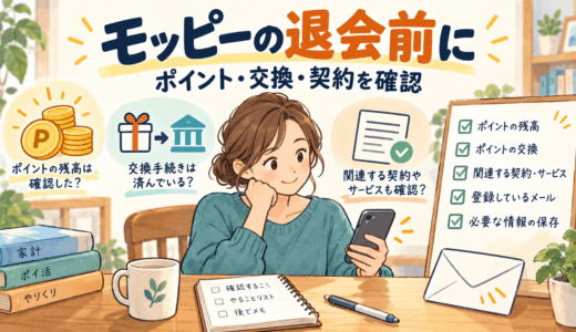モッピーの退会方法と注意点｜ポイント・交換・広告先の解約を確認
