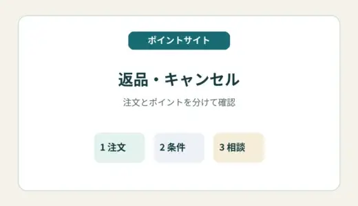 ポイントサイトで返品・キャンセルしたら？一部返品・注文変更とポイントの注意点